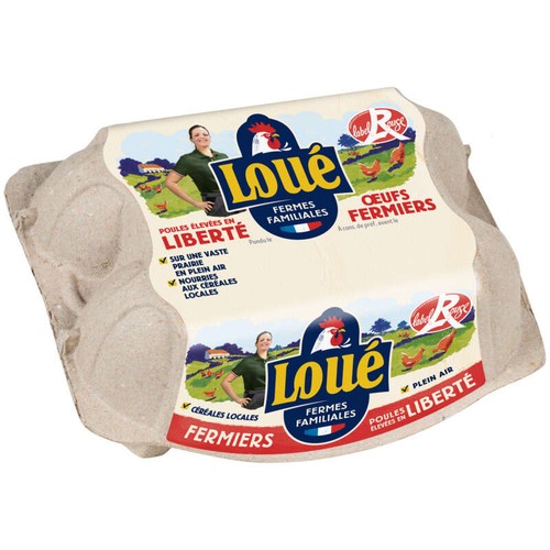 Les Fermiers De Loué Œufs De Poules Élevées En Liberté x6