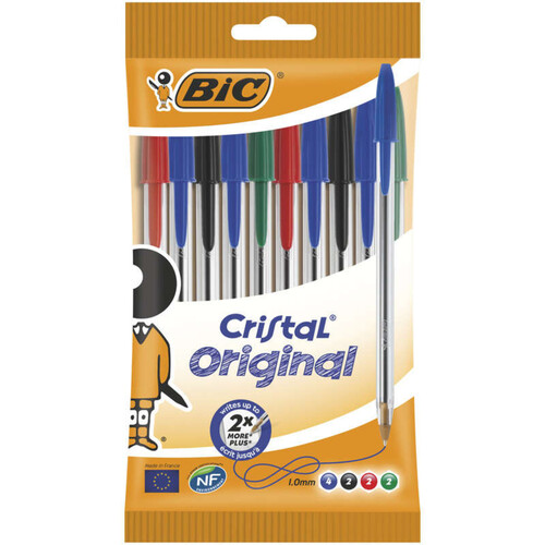 Bic Stylos-Billes Cristal X10