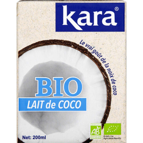 Kara Lait De Coco Bio 200ml.