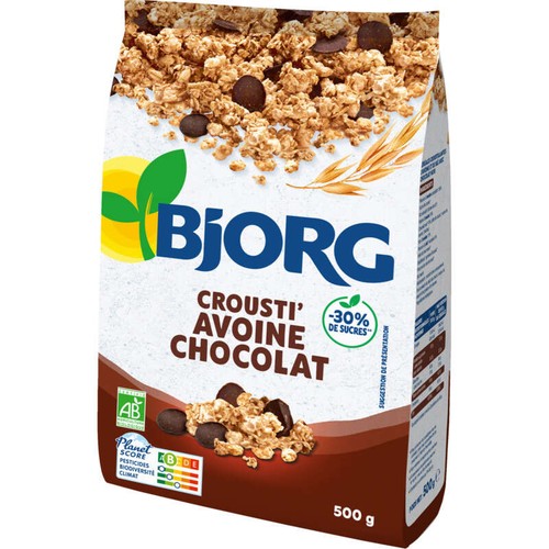 Bjorg Crousti' Avoine Chocolat, Bio 500g