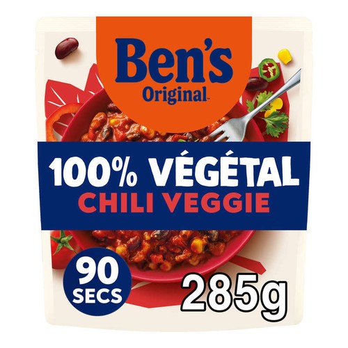Ben's Original 100% Végétal Sauce Micro Ondable Chili Veggie 285g