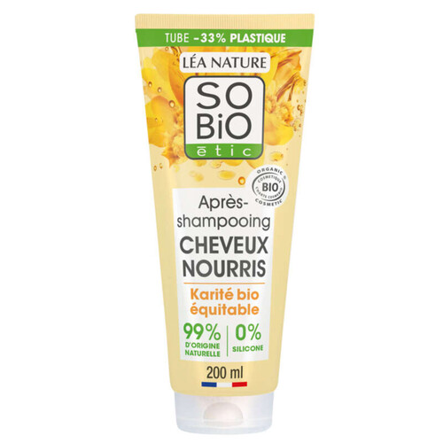 SO'BiO Étic Après-shampooing Cheveux nourris au Karité Bio 250ml