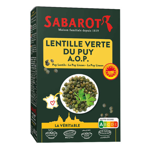 Sabarot Lentille Verte du Puy 450g