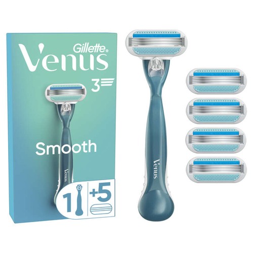 Gillette Venus Smooth Rasoir avec 5 recharges