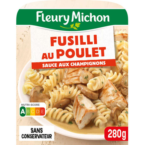 Fleury Michon Fusilli au Poulet Sauce champignon 280g