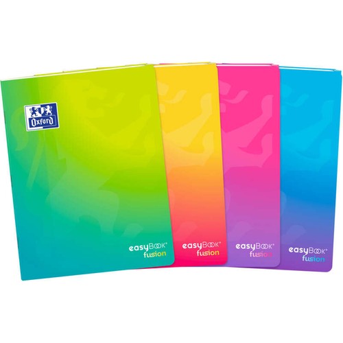 Oxford Easybook Fusion 24x32 Agrafés 96P assorti x1
