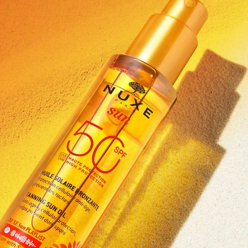 [Para] Nuxe sun huile solaire bronzante spf50 150ml