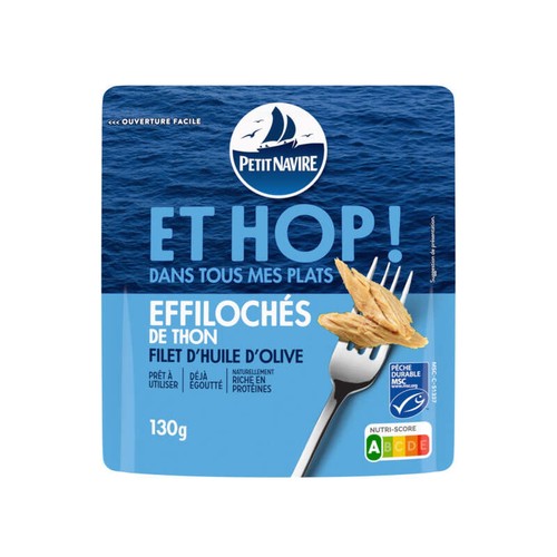 Petit Navire Efficholés de Thon Filet d'Huile d'Olive 130g