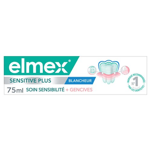 Elmex Dentifrice Sensibilité + Gencives Blancheur 75ml