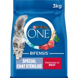Purina One Croquettes Chat Stérilisé Au Bœuf 3kg