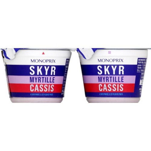 Monoprix Skyr Myrtille Cassis 4x100g