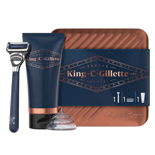 King C. Gillette Giftpack Kit Rasage de Près Promopack