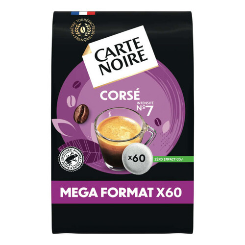 Carte Noire Café Corsé Intensité 7 Extra Format 60 Dosettes 420G