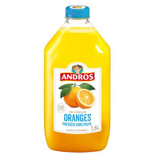 Andros Jus d'orange sans pulpe 1,5l
