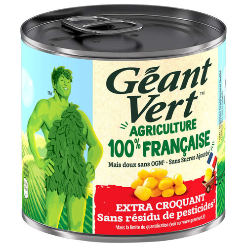 Géant Vert Maïs Doux Extra Croquant Sans Ogm 285G