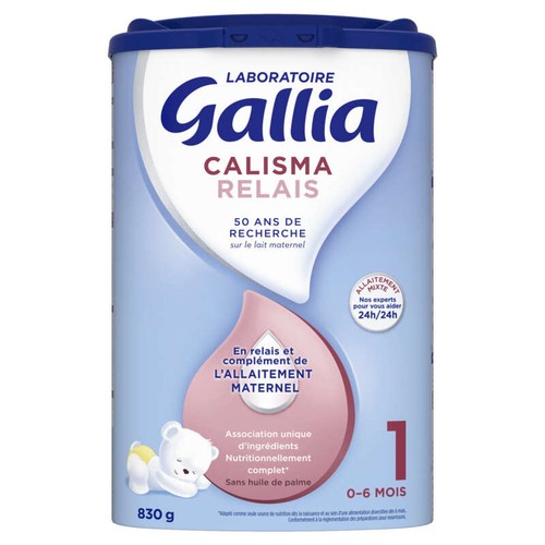 Gallia Calisma Relais 1er âge de 0 à 6 mois 830g