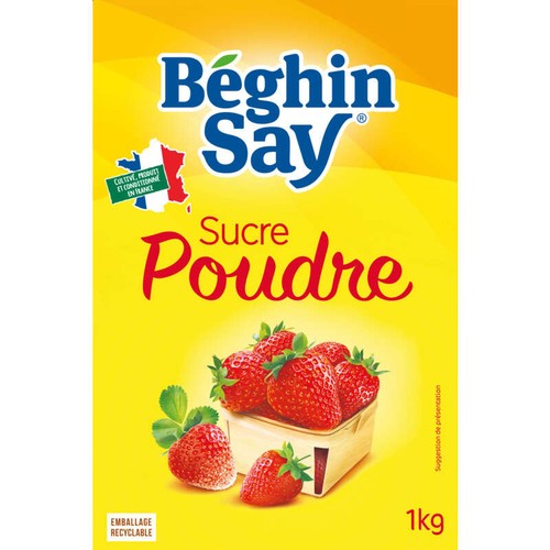Beghin Say Sucre En Poudre 1kg