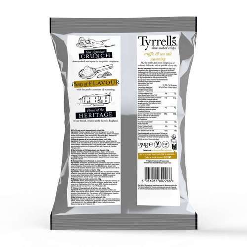 Tyrrell's Chips Truffe Noire & Sel de Mer 150g
