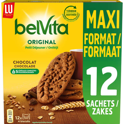 Lu Belvita Petit Déjeuner Biscuits au Chocolat 600g