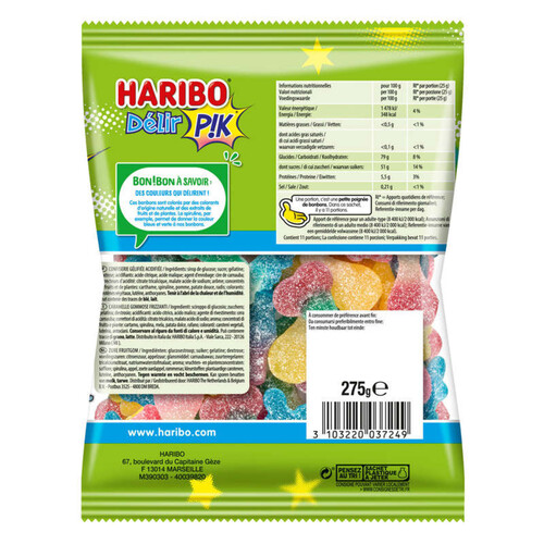 Haribo Bonbons Délir'Pik 275g