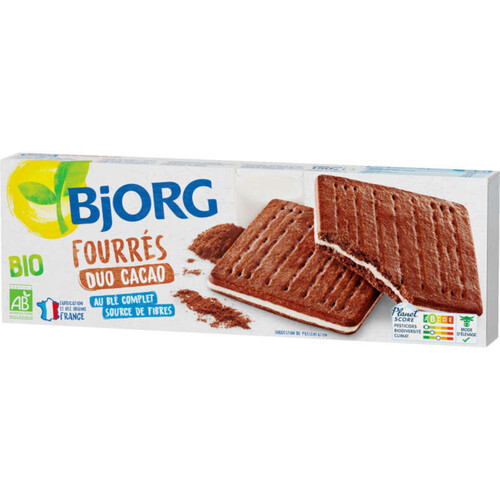 Bjorg Fourrés Duo Cacao, Bio 150G