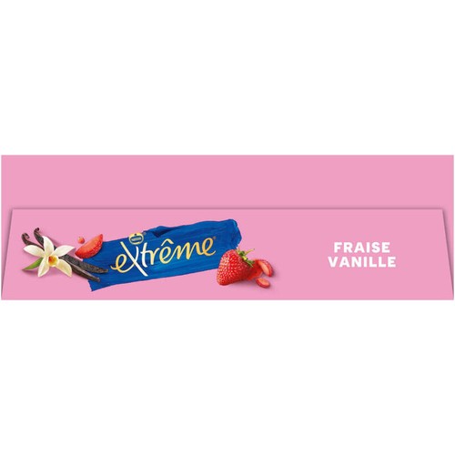 Nestlé Cônes glacés fraise et vanille x6 426g