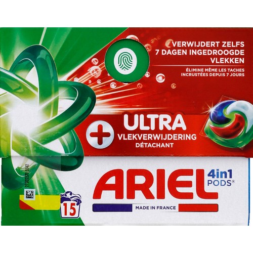 Ariel Pods Lessive détergent +ultra Tout en1 x15