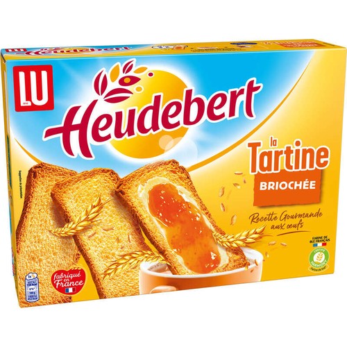 Lu Heudebert La Tartine Biscottes goût Brioché 320g