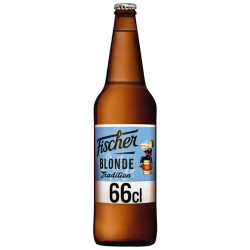 Fischer Tradition Bière blonde d'Alsace 66cl
