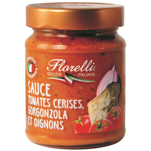 Florelli Sauce aux Tomates Cerise, Gorgonzola et Oignon 250g