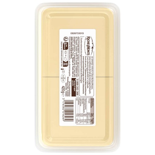 RichesMonts La Raclette Sans Croûte 420g