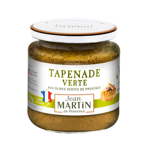 Jean Martin Tapenade Verte Aux Olives Vertes De Provence 110G