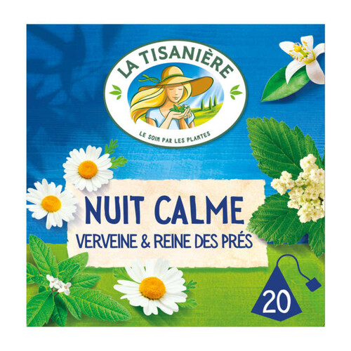 La Tisanière infusion nuit calme verveine et reine des prés x20