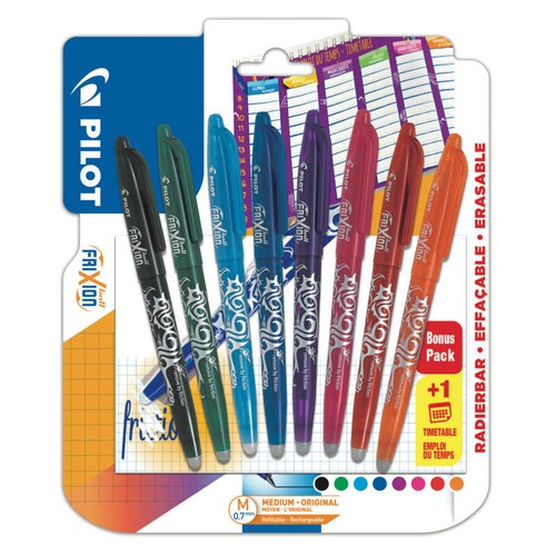 Pilot 8 Stylos Effaçables Frixion Ball Couleurs Funs