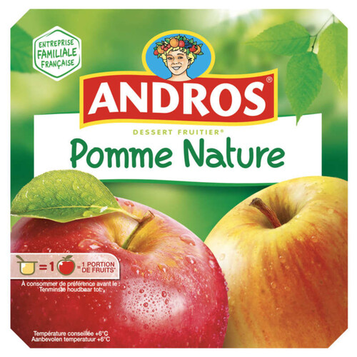 Andros Compote Pomme Nature 8x100g