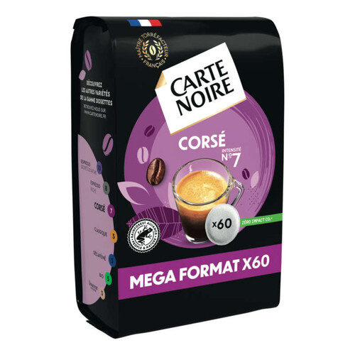 Carte Noire Café Corsé Intensité 7 Extra Format 60 Dosettes 420G