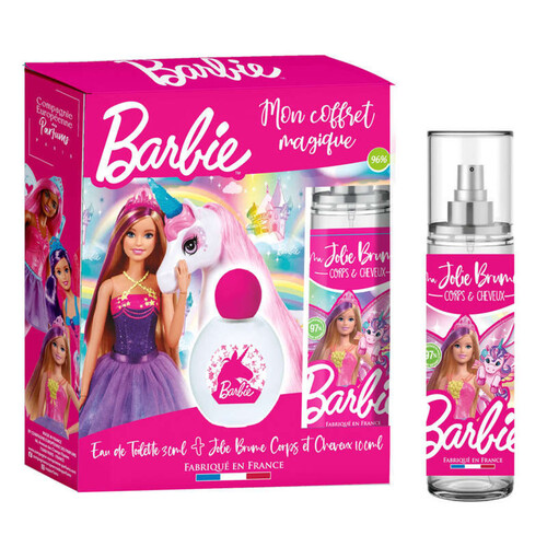 Barbie coffret eau de toilette 30ml et brume parfumée 100ml