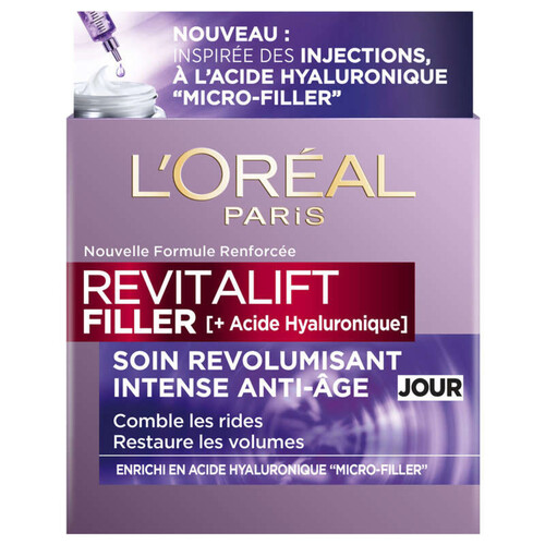 L'Oréal Paris Revitalift Filler Crème Visage Jour Anti-Rides Revolumisant 50ml