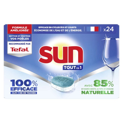 Sun Tout en 1 Tablette Lave-Vaisselle x24