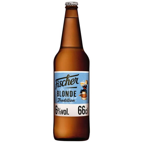 Fischer Tradition Bière blonde d'Alsace 66cl