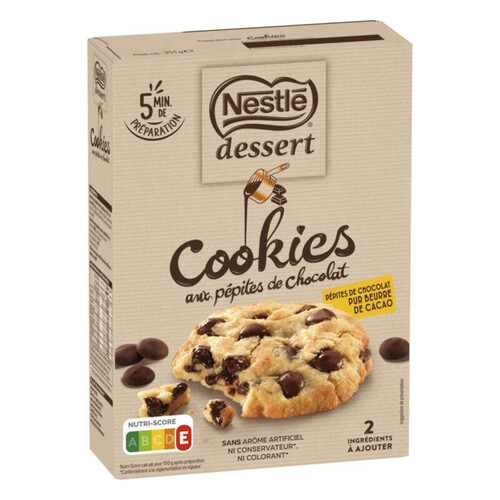 Nestle Dessert Préparation Pour Cookies Au Chocolat 351g