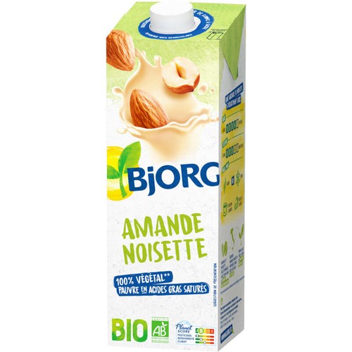 Bjorg Boisson végétale amande noisette Bio 1L