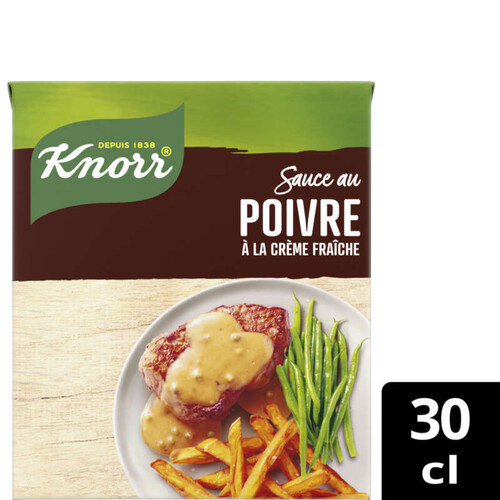 Knorr Sauce Poivre à la Crème Fraîche Brique 30cl