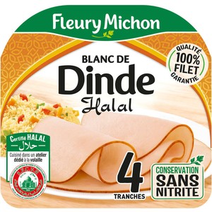Fleury Michon Blanc de Dinde Halal  x4 Tranches 130g