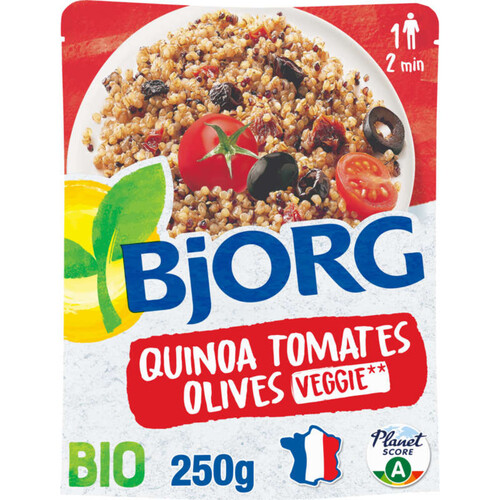 Bjorg Quinoa, tomates & olives, bio 250g