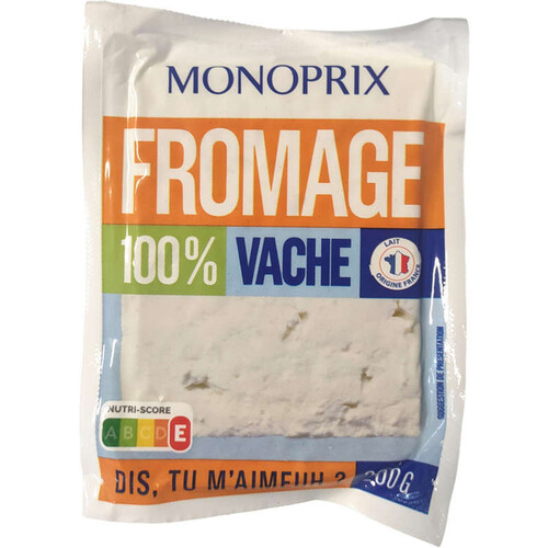 Monoprix Fromage 100% Vache 200g