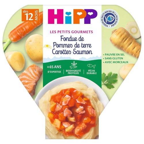 Les Petits gourmets fondue Pomme de terre carotte saumon dès 12 mois 230g