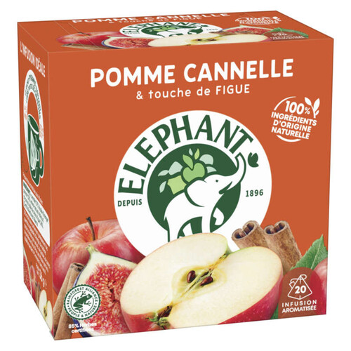 Elephant Elephant infusion pomme cannelle 20 sachets 36g - La