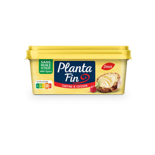 Planta Fin margarine doux 100% végétal 225g