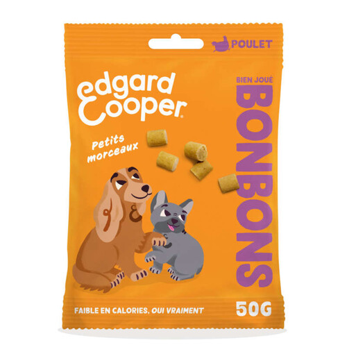 Edgar Cooper Bonbons Poulet Chien Adulte 50g